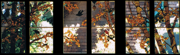 Landscape & Trees Stained Glass