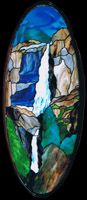 Landscape & Trees Stained Glass