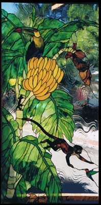 Tropical fish and Jungle Stained Glass
