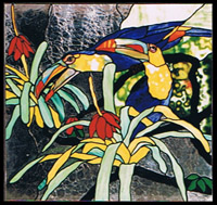 Tropical fish and Jungle Stained Glass